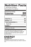 ENERGY Nutrition Facts
