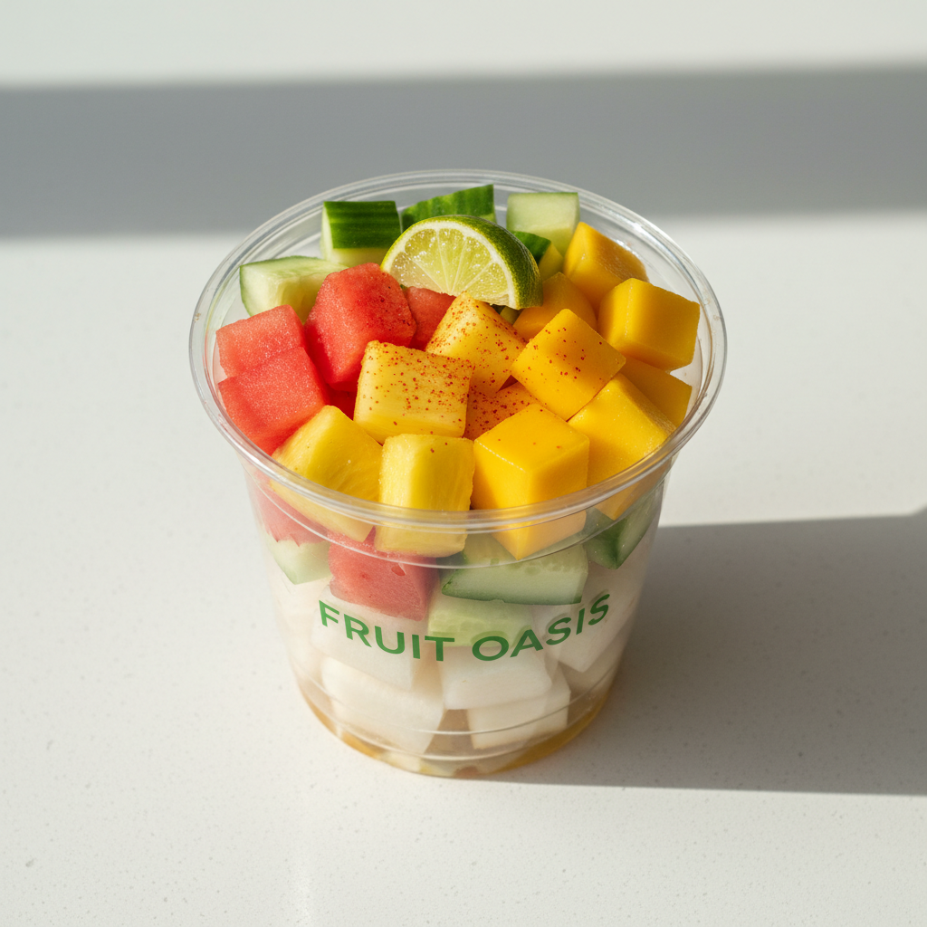 Fresh Fruit Cup Overhead